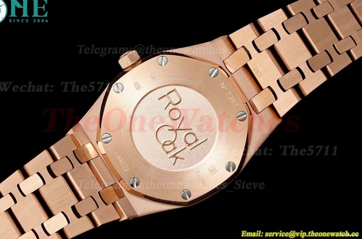 Qtz ZF Oak 67651 Dia Swiss RG 33mm Royal Gold Ladies RG 0430
